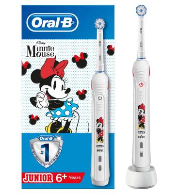 Oral-B Junior Minnie Mouse Çocuklar İçin Şarj Edilebilir Diş Fırçası (6+ Yaş) - 1