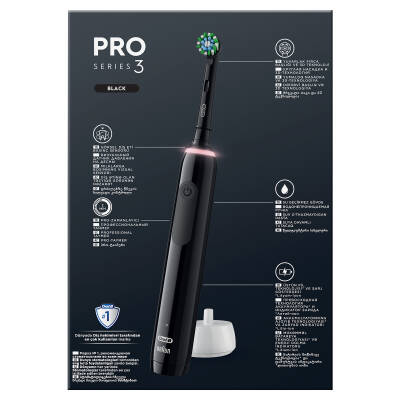 Oral-B Pro 3 - 3900 - Siyah Beyaz 2'li Şarj Edilebilir Diş Fırçası Seti - 9