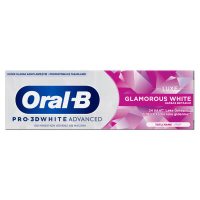 Oral-B Pro 3D White Advanced Luxe Glamorous White Diş Macunu 75 ml - 3