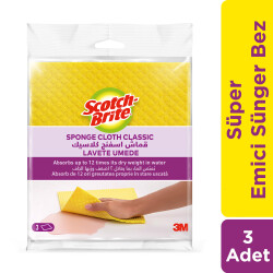 Scotch-Brite Süper Emici Sünger Bez 3Lü - 1