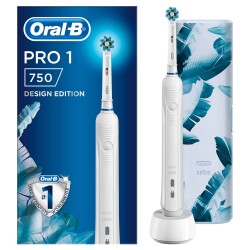 Oral-B Pro 750 Şarj Edilebilir Diş Fırçası Beyaz Özel Seri (Seyahat Kabı Hediyeli) - 1