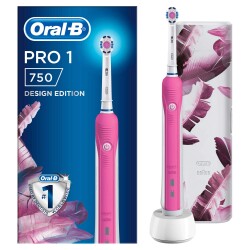 Oral-B Pro 750 Şarj Edilebilir Diş Fırçası Pembe Özel Seri (Seyahat Kabı Hediyeli) - 1