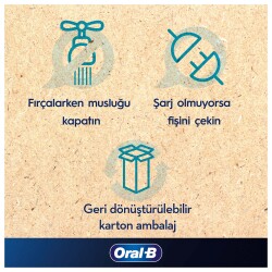 Oral-B Pro Series 1 Mavi Elektrikli Diş Fırçası, 1 Diş Fırçası Başlığı, 1 Seyahat Çantası, Braun Tasarımı - 10