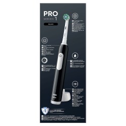 Oral-B Pro Serisi 1 Siyah Elektrikli Diş Fırçası, 1 Diş Fırçası Başlığı, Braun Tasarımı - 13