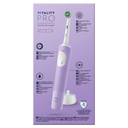 Oral-B Şarjlı/Elektrikli Diş Fırçası Vitality Pro Lila Koruma ve Temizlik - 21