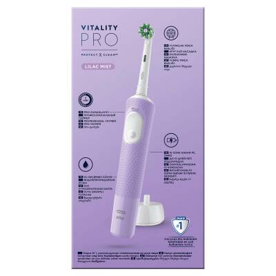 Oral-B Şarjlı/Elektrikli Diş Fırçası Vitality Pro Lila Koruma ve Temizlik - 22