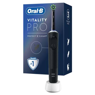 Oral-B Şarjlı/Elektrikli Diş Fırçası Vitality Pro Siyah Koruma ve Temizlik - 1