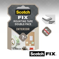 Scotch® İç Mekan Güçlü Montaj Bandı 19Mmx1,5M - 2