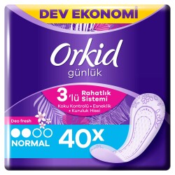 Orkid Günlük Ped Deofresh Normal Ekonomik Paket 40 Ped - 2