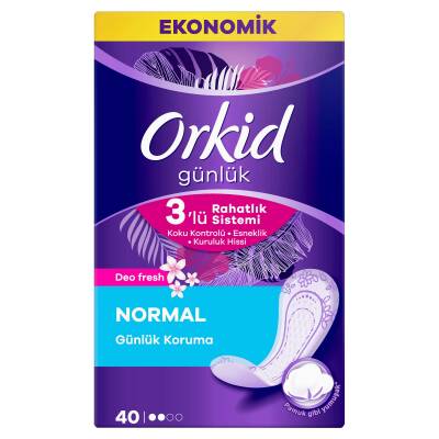 Orkid Günlük Ped Deofresh Normal Ekonomik Paket 40 Ped - 4