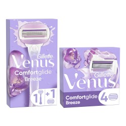 Gillette Venus Breeze Tıraş Paketi (Tıraş Makinesi + 4 Adet Tıraş Bıçağı) - 1