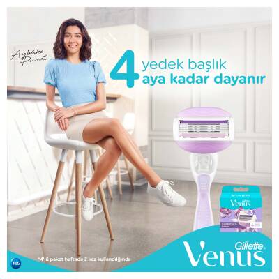 Gillette Venus Breeze Tıraş Paketi (Tıraş Makinesi + 4 Adet Tıraş Bıçağı) - 7