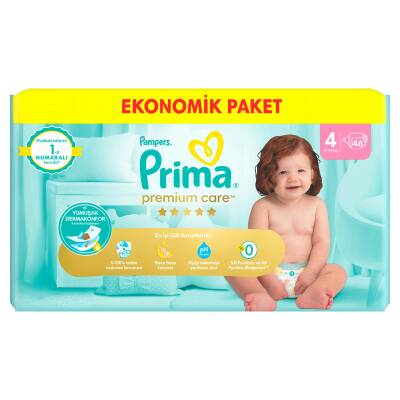 Prima Bebek Bezi Premium Care 4 Numara 46 Adet Ekonomik Paket - 2