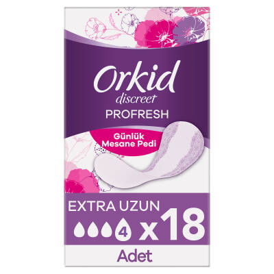 Orkid Mesane Pedi Ekstra Uzun Süper Ekonomik Paket 18 Ped - 2