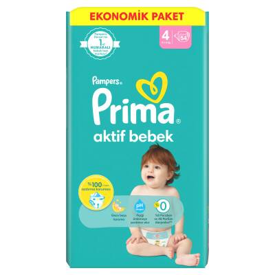 Prima Bebek Bezi Aktif Bebek 4 Beden 54 Adet Fırsat Paketi - 2