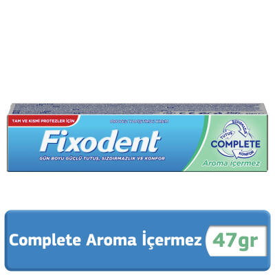 Fixodent Complete Aroma İçermez Diş Protez Yapıştırıcı Krem 47Gr - 1