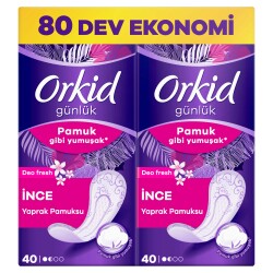 Orkid Yaprak Pamuksu Günlük Ped Deo Fresh Dev Ekonomi Paketi 80 Ped - 4