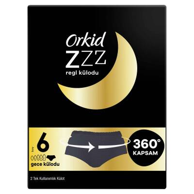 Orkid ZZZ Gecelik Tek Kullanımlık Regl Külodu 2 Adet - 1