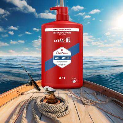 Old Spice Whitewater Erkek Duş Jeli Ve Şampuan 1000 Ml Xxl Büyük Boy - 7