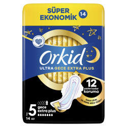 Orkid Ultra Ekstra Hijyenik Ped Gece Ekstra Plus 14 Adet Süper Ekonomik Paket - 2