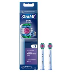 Oral-B Şarjlı Diş Fırçası Yedek Başlığı 3D White X-Filament 2 Adet Ürün - 1