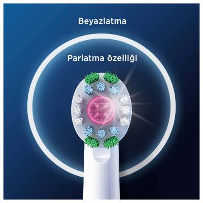 Oral-B Şarjlı Diş Fırçası Yedek Başlığı 3D White X-Filament 2 Adet Ürün - 4