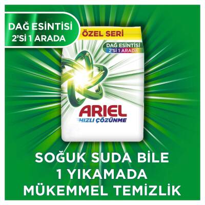 Ariel Toz Çamaşır Deterjanı 6Kg, 40 Yıkama, Dağ Esintisi, 2’Si 1 Arada - 3