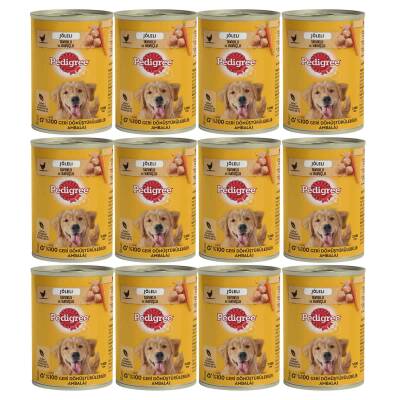 Pedigree Tavuklu Konserve Yaş Mama 400 G 12X - 10