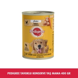 Pedigree Tavuklu Konserve Yaş Mama 400 G - 1