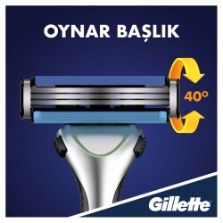 Gillette Sensor3 Tıraş Makinesi + Yedek Tıraş Bıçağı 6'Lı - 5