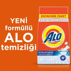 Alo 8 Kg Ultra Beyazlar Kar Çiçeği Ferahlığı Aquapudra Toz Deterjan - 4