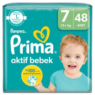 Prima Bebek Bezi Aktif Bebek 7 Beden 48 Adet XX Large Mega Fırsat Paketi - 2