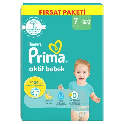 Prima Bebek Bezi Aktif Bebek 7 Beden 48 Adet XX Large Mega Fırsat Paketi - 3