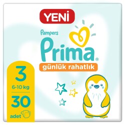 Prima Bebek Bezi Günlük Rahatlık 3 Beden 30 Adet Tekli Paket - 1