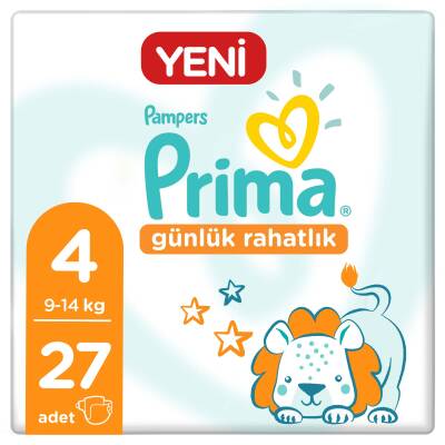 Prima Bebek Bezi Günlük Rahatlık 4 Beden 27 Adet Tekli Paket - 1