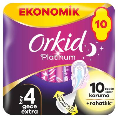 Orkid Platinum Eko Paket Gece Ekstra 10 Adet - 1