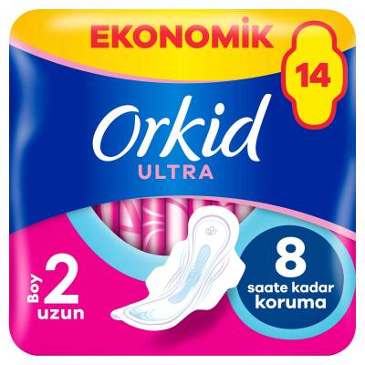 Orkid Ultra Extra Hijyenik Ped Uzun Ekonomik Paket 14 Ped - 1