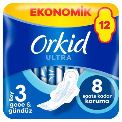 Orkid Ultra Extra Hijyenik Ped Gece Ekonomik Paket 12 Ped - 1