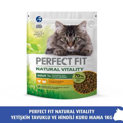 Perfect Fit Natural Vitality Yetişkin Tavuklu Ve Hindili Kuru Mama 1Kg - 1