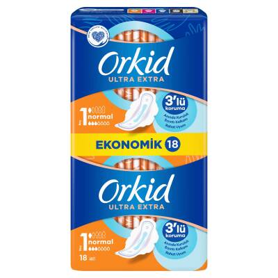 Orkid Ultra Extra Hijyenik Ped Normal Ekonomik Paket 18 Ped - 3