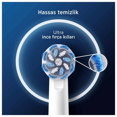 Oral-B Şarjlı Diş Fırçası Yedek Başlığı Sensitive X-Filament 2 Adet Ürün - 5