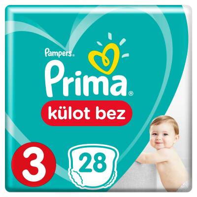 Prima Külot Bebek Bezi 3 Beden 28 Adet Midi Tekli Paket - 1