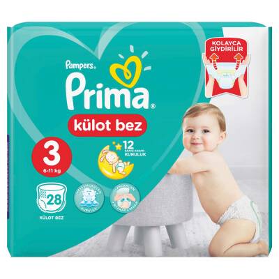 Prima Külot Bebek Bezi 3 Beden 28 Adet Midi Tekli Paket - 2