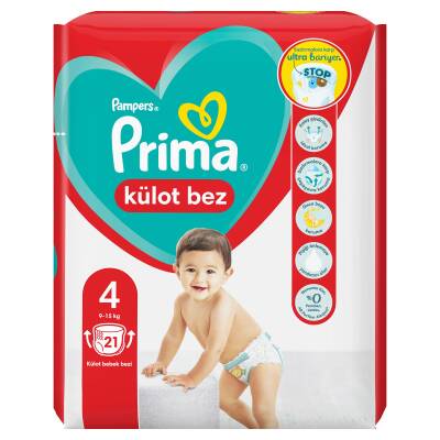 Prima Külot Bebek Bezi 4 Beden 21 Adet Maxi Tekli Paket - 2