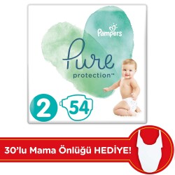 Prima Pampers Pure Bebek Bezi 2 Beden 27x2 Mama Önlüğü Hediye - 1