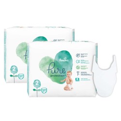 Prima Pampers Pure Bebek Bezi 2 Beden 27x2 Mama Önlüğü Hediye - 2