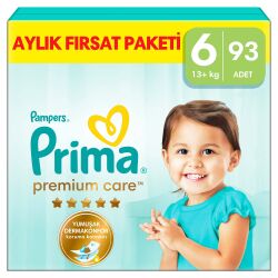 Prima Premium Care Bebek Bezi 6 Beden 93 Adet Aylık Fırsat P - 1