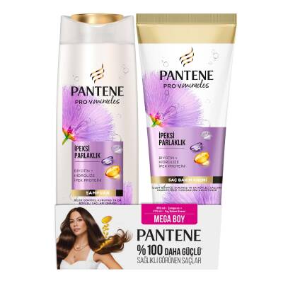 Pantene Pro-V Miracles İpeksi Parlaklık 400 Ml Şampuan + 275 Ml Saç Bakım Kremi  - 2