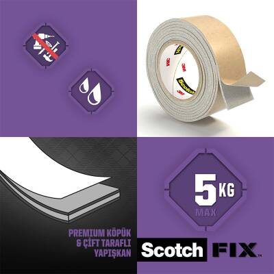 Scotch® Ayna Montaj Bandı 19Mm X 1,5M - 4