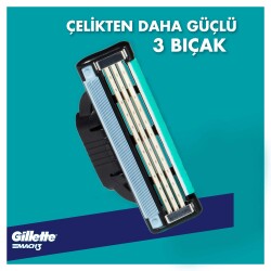 Gillette Mach3 Yedek Tıraş Bıçağı 18 Adet Karton Paket - 3